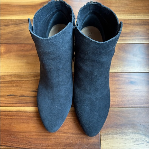 Sole Society Women’s Navy Blue suede Ankle Booties Boots 8.5 - Picture 8 of 10